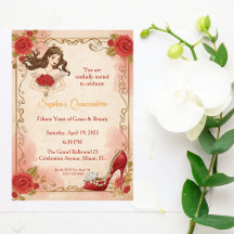 Quinceanera Vintage Rozen Elegante Verjaardag