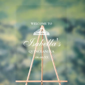Quinceanera Welkom Acryl Bord (Neutraal)