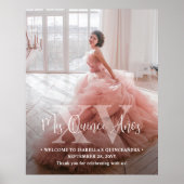 Quinceañera Welkom Mis XV Foto 15e verjaardag Poster (Voorkant)
