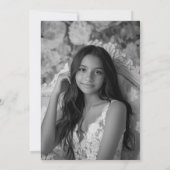 Quinceañera Wildflowers Handgeschilderd Custom Pho Kaart (Achterkant)