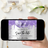 Quinceanera zilveren vioolbolletjes save the date