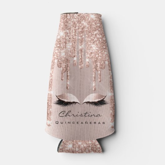 Quinceañeras Sweet 16th 15th Bridal Sparkly Glitte Flesjeskoeler (Voorkant)