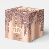 Quinceañeras Sweet 16th Bridal Roos Keya Bedankdoosjes (Achterkant)