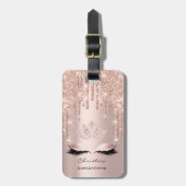 Quinceañeras Sweet 16th Bridal Sparkly Diamod Drip Bagagelabel (Voorkant verticaal)