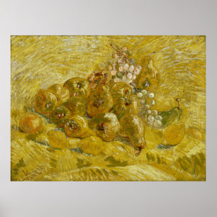 Quinces Lemons Pears Grapes van Van Gogh Poster