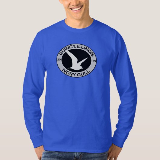 Quincy, Illinois 2015 Ivory Gull T-shirt (Voorkant)
