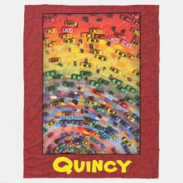 Quincy - Rood Fleece Deken