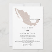 QUINN Blush Mexique Carte Destination Mariage de v (Devant)
