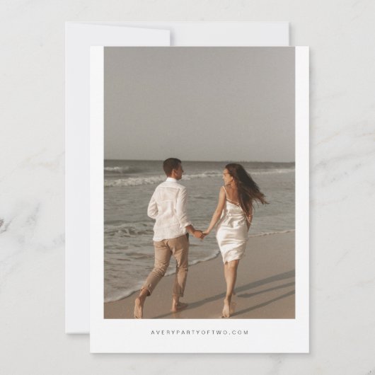 QUINN Blush Mexique Carte Destination Mariage de v (Dos)