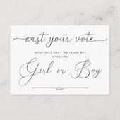 Quinn brengt je stem Geslacht Onthullen Stemspel K Informatiekaartje (Voorkant)