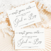 Quinn brengt je stem Geslacht Onthullen Stemspel K Informatiekaartje