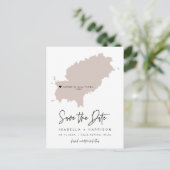 QUINN Carte d'Ibiza Sauvegarder la date (Cœur mobi (Debout devant)