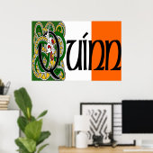 Quinn Celtic Dragon Print (Thuiskantoor)