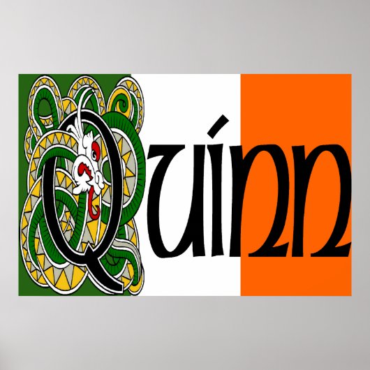 Quinn Celtic Dragon Print (Voorkant)