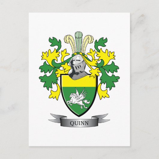 Quinn Coat of Arms Briefkaart (Voorkant)