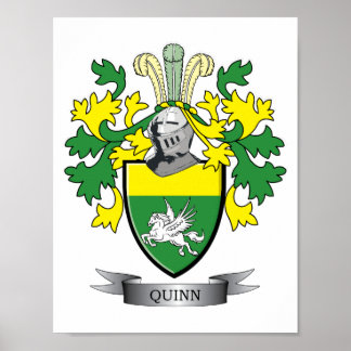 Quinn Coat of Arms Poster