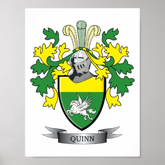 Quinn Coat of Arms Poster (Voorkant)