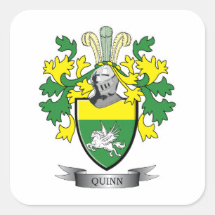Quinn Coat of Arms Vierkante Sticker