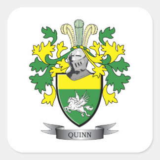 Quinn Coat of Arms Vierkante Sticker