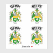 Quinn Crest Ierse vertaling & betekenis (x4) Sticker (Vel)