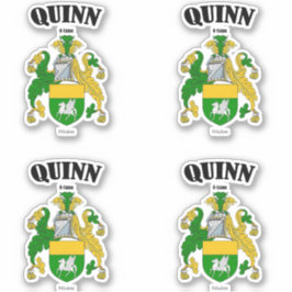 Quinn Crest Ierse vertaling & betekenis (x4) Sticker