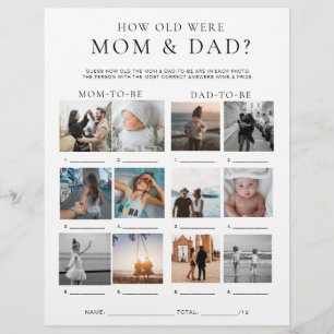 Quinn Hoe oud waren mama en papa fotospel Flyer