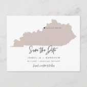 QUINN- Kentucky Carte Enregistrer la date Moveable (Devant)