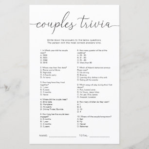 Quinn Minimale paren Trivia Game