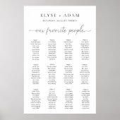Quinn Modern Minimal 12 Poster de table (Devant)