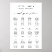 Quinn Moderne minimale 12-tafel Poster (Voorkant)