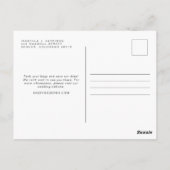 QUINN- Montana Kaart Save the Date (Verplaatsbaar  (Achterkant)