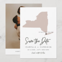 QUINN NEW YORK Blush Pink Carte Photo Enregistrer 