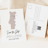 QUINN Portugal Kaart Save the Date (Beweegbaar Har