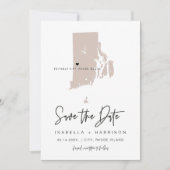 QUINN RHODE ISLAND Blush Map opslaan Datum Kaart (Voorkant)