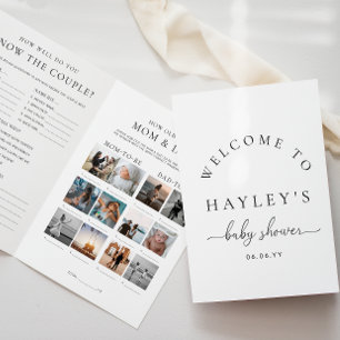 Quinn Script Baby shower Game Boekje