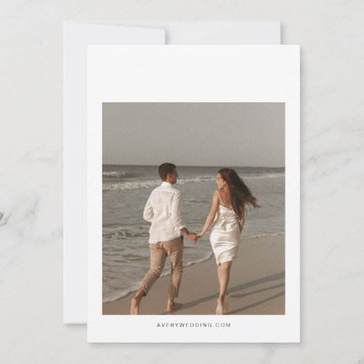 QUINN Wereldkaart Reisbestemming Save the Date Kaart (Achterkant)