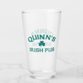 Quinn's Irish Pub Glas (Achterkant)