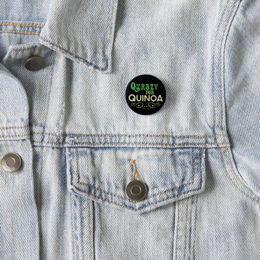 Quinoa © - Funny Quinoa Slogan Ronde Button 3,2 Cm (In situ)