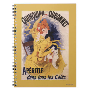 Quinquina Dubonnet Aperitief Promotieposter Notitieboek