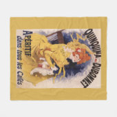 Quinquina Dubonnet Aperitif Promotion Poster Fleece Deken (Voorkant (Horizontaal))