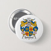 Quintana Family Crest Ronde Button 5,7 Cm (Voorkant /achterkant)