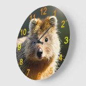 Quintin Le Ginger Quokka, Horloge Mur (Angle)