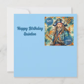 QUINTON ~ Carte d'anniversaire ~ Pirate ~ (Dos)