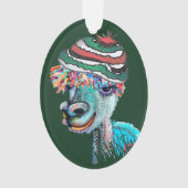 Quirky alpacas acrylornament 2019c ornament (voorkant)