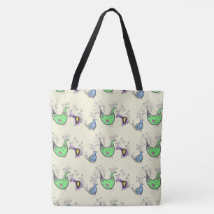 Quirky Birds Canvas tas