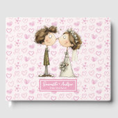 Quirky Bride Groom livre d'invité personnalisé (Recto)