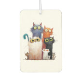 Quirky Cats with Big Eyes Air Freshener Luchtverfrisser (Voorkant)