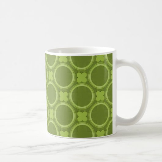 Quirky Charm Mok, Olive Green Koffiemok (Rechts)