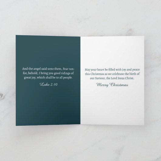 Quirky Christmas Mouse in Festive Hat Christian Feestdagen Kaart (Binnen)