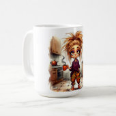 Quirky Coffee Lady 1ère Coupe Mug (Devant gauche)